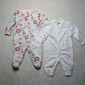 Baby Girl Sleepers‎ Bundle | Chick Pea & Small Story | 0–6 Months